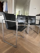 6x Arco design eetkamerstoelen 