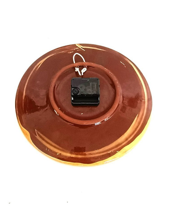 Image 1 of Sixties kitchen clock ceramic with olives