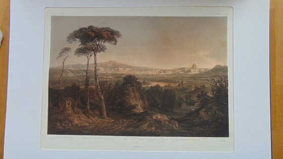 Image 1 of Karl Lindemann-Frommel (1819-1891) Lithographie Rom