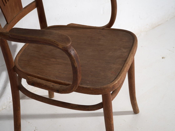Sedia da ufficio antica in legno curvato (c.1920) #6 – Sedie da ufficio (photo 24 of 40)