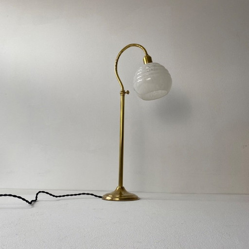 ANCIENNE LAMPE DE BUREAU COL DE CYGNE VINTAGE 