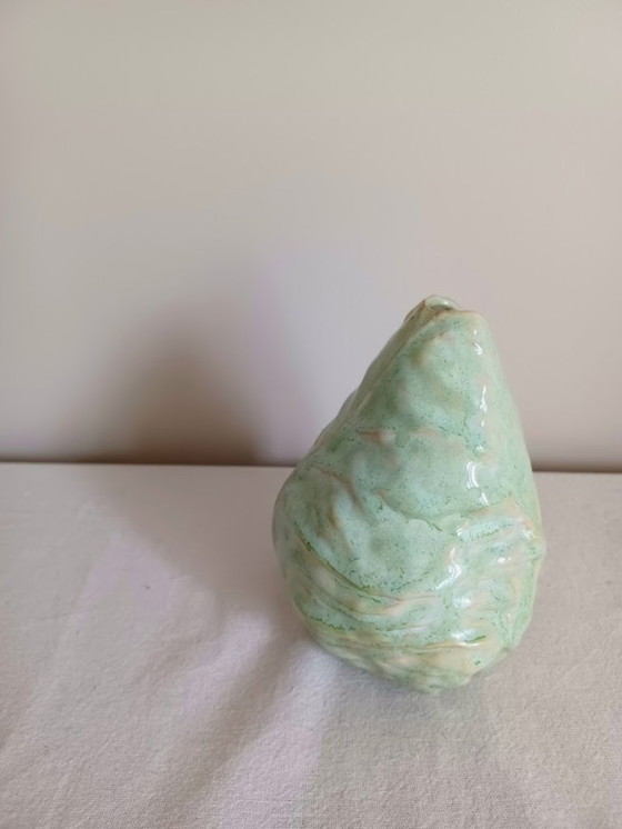 Image 1 of Original Des Pots - Jarrón detallado - carbón - verde menta