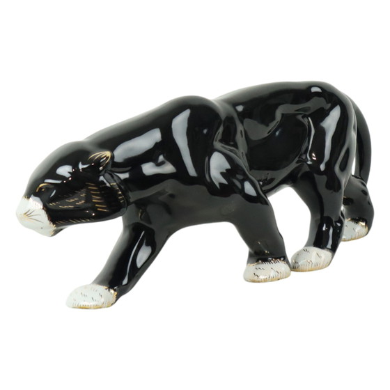 Image 1 of Art Deco Stijl Panter Keramiek