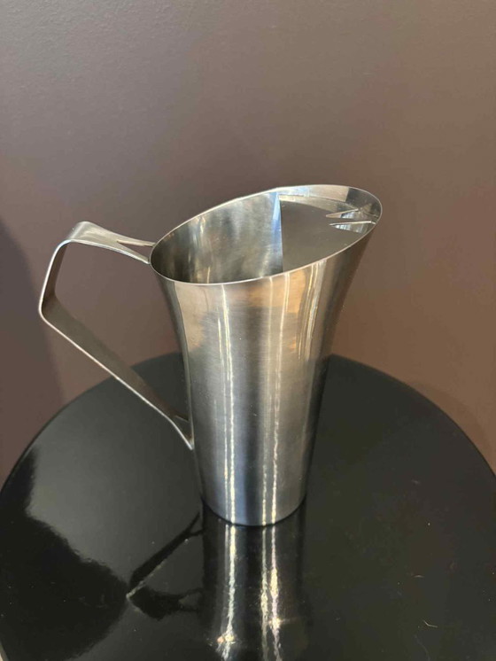 Image 1 of Pitcher Jug stainless steel Stelton design Arne Jacobsen.