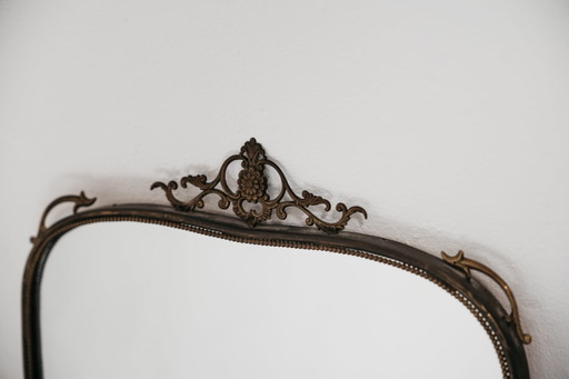 Mid-Century Brass Mirror 1950s Design Vintage Mirror Brass