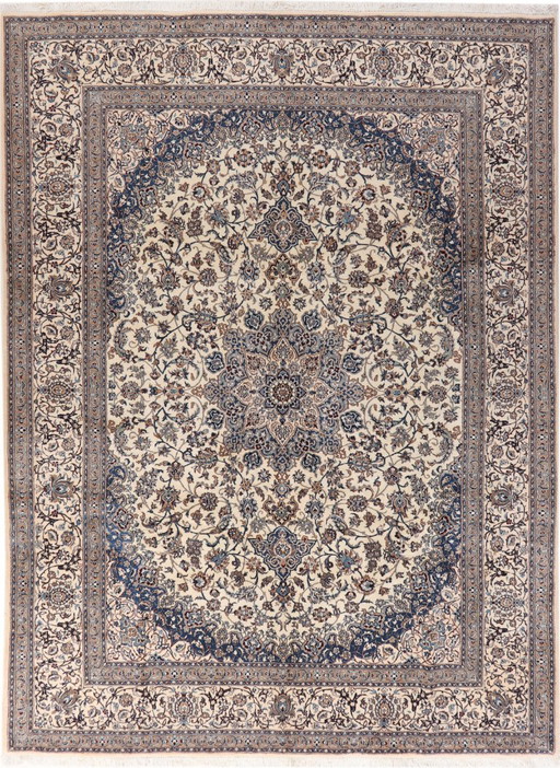 Tappeto persiano Nain 12 La 4,10 x 3,05 Tappeto orientale fine n. 1146