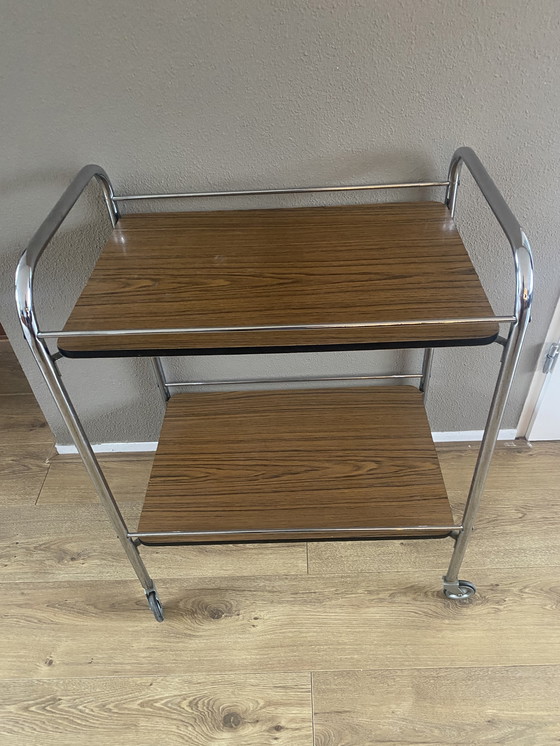 Image 1 of Vintage serving trolley, trolley, drinks trolley, sixties plant table