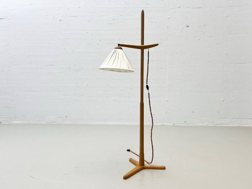 Beech floor lamp by Temde, 1960s