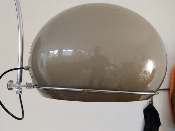 Gepo arc lamp, 1960s, XXL – Floor lights, Metal, Plastic (photo 12 of 14)