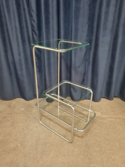 Flower Table with Clear Glass