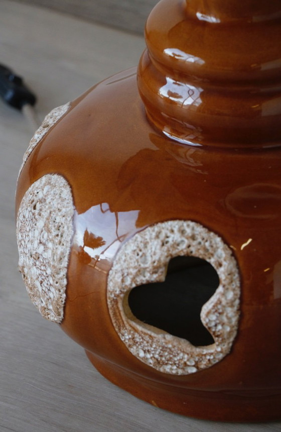 Image 1 of Vintage 1970s Ceramic Lamp - Retro Lighting