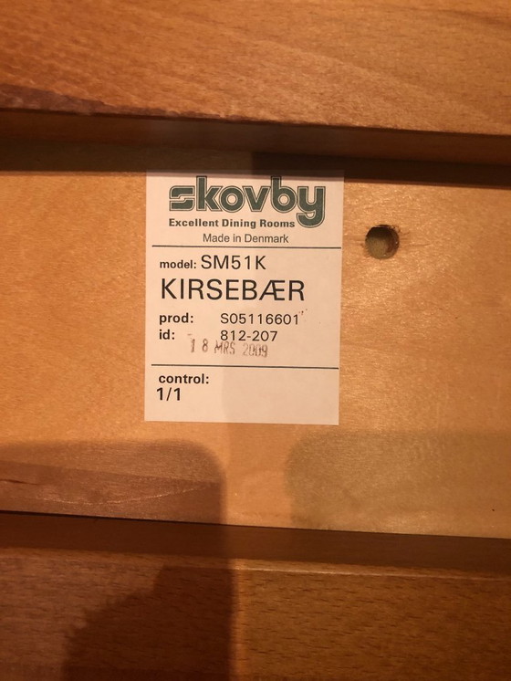 Image 1 of 5x Skovby SM51K Kirsebaer Dining room chairs