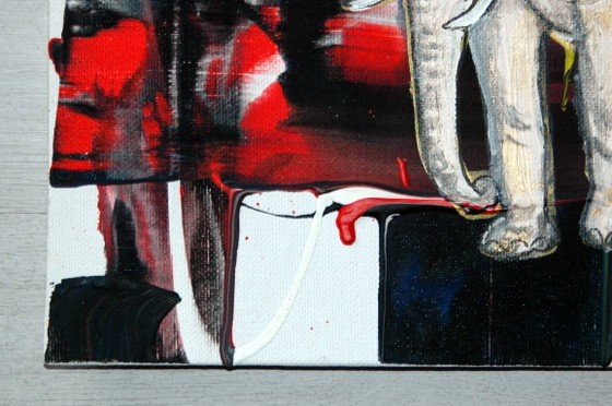 Abstract elephant in motion 2 – Art, Canvas (photo 3 of 6)