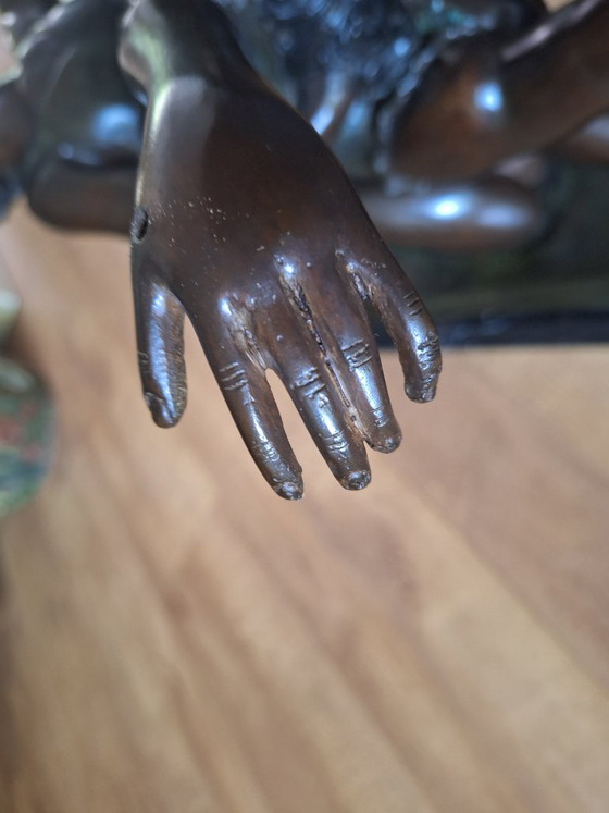 Tavolino da Caffè Unico in Bronzo Hollywood Regency – Tavolini da caffè, Vetro (photo 6 of 10)