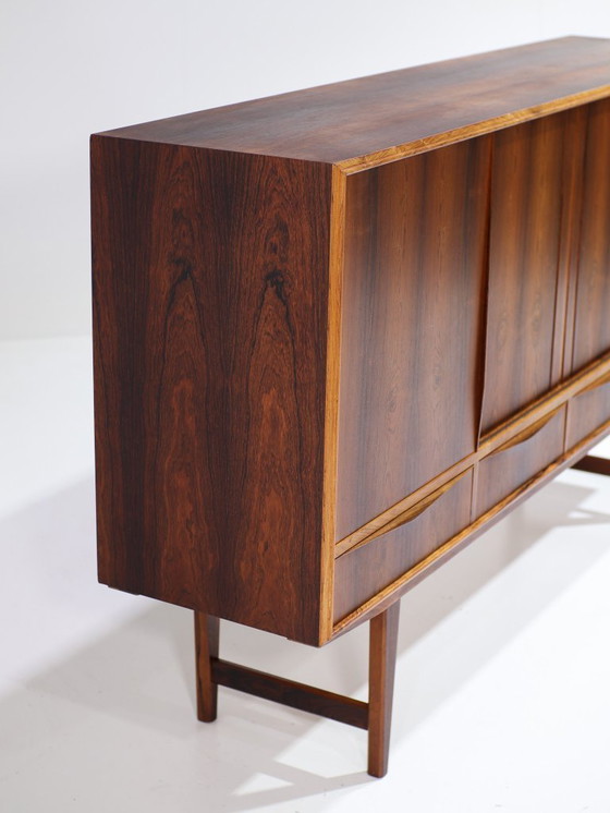 Image 1 of Credenza alta con barra in palissandro di E.W. Bach, danese, vintage anni '60
