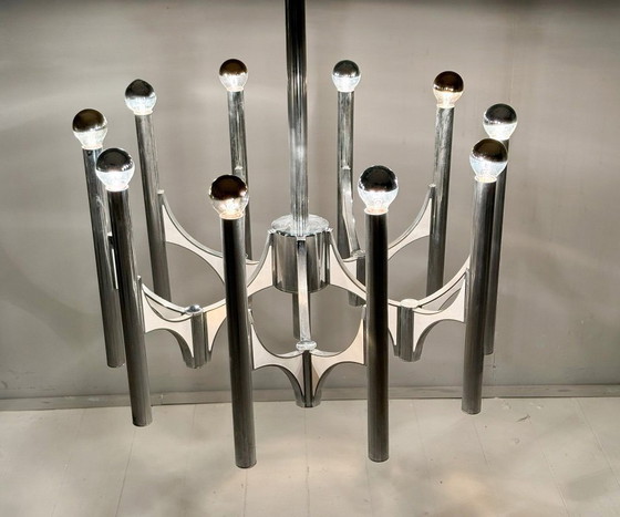 Image 1 of Lampadario di metà secolo di Gaetano Sciolari, Italia, anni '60