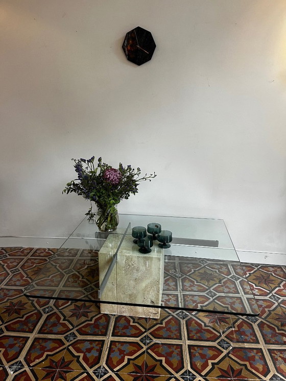 Image 1 of Mesa de centro de travertino italiano – Artedi