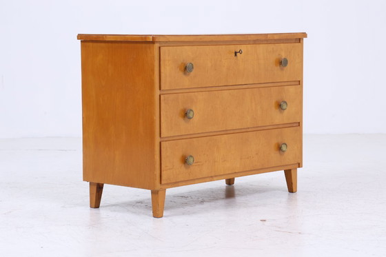 Image 1 of Vintage Commode à tiroirs | Mid Century Armoire à tiroirs | Rangement en bois 60's 70's #05-29