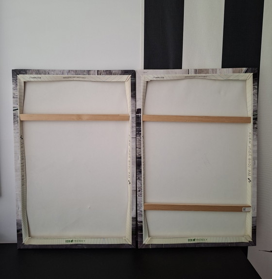 2 Panneaux Toile avec Impression Iconique de Banksy. – Tirages d'art, Wood, Canvas (photo 4 of 5)