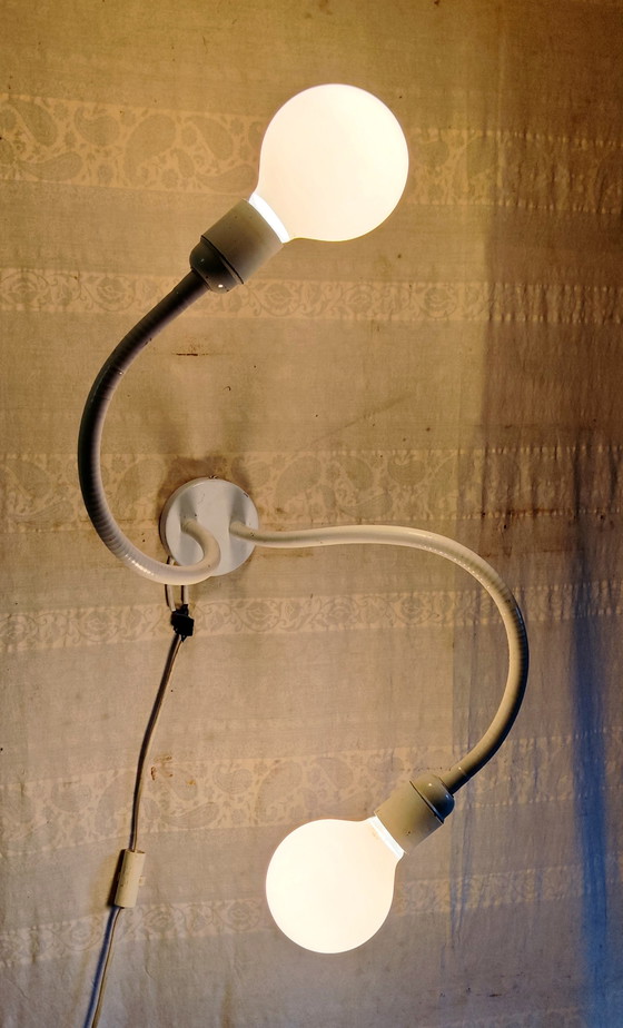 XL Doppelflammige Wandleuchten im Space-Age-Design – 1970er Jahre – Metal (photo 3 of 10)