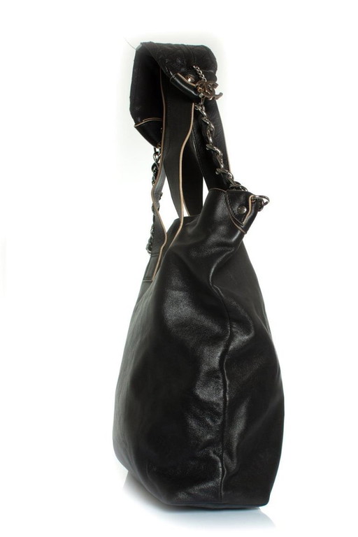 Borsa tote Chanel Deca Coco 2way in pelle nera