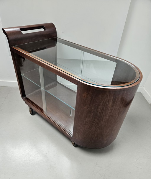 Carrito de servicio/carrito de té Art Déco de la década de 1920