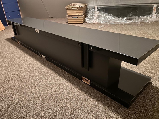 Image 1 of Two Molteni&C anthracite wall shelves - Italian Design