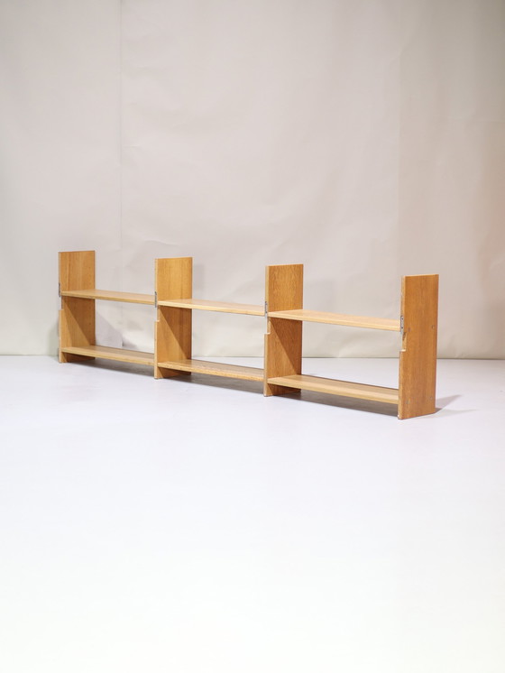 Image 1 of Eiken Wandsysteem Wandplanken Deens Vintage