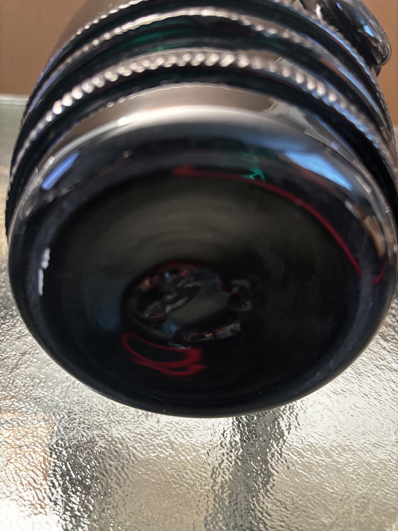 Image 1 of Bocal en verre de la taille d'un pouce avec couvercle – vert foncé –