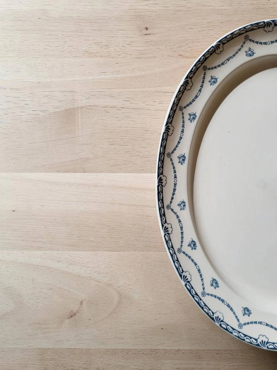 Oval semi-hollow dish in English earthenware "Cheltenham" — F. Winkle & Co – Crockery, Porcelain, Art Nouveau (photo 2 of 8)
