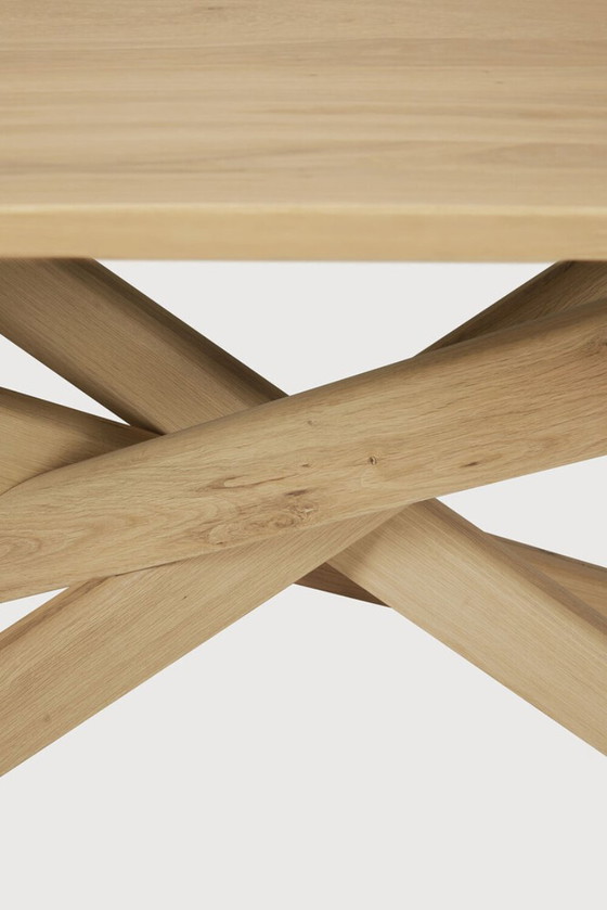 Image 1 of table à manger ethnique en forme de radeau