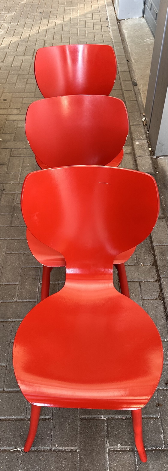 Image 1 of 3x chaises design Linteloo Tulipani