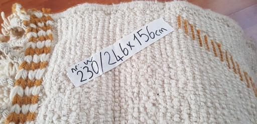 Handgeknoopt Berber kleed wol 246x156cm