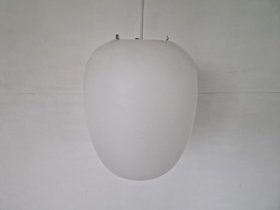 Image 1 of Opaline Vintage School Lamp Japandi Style