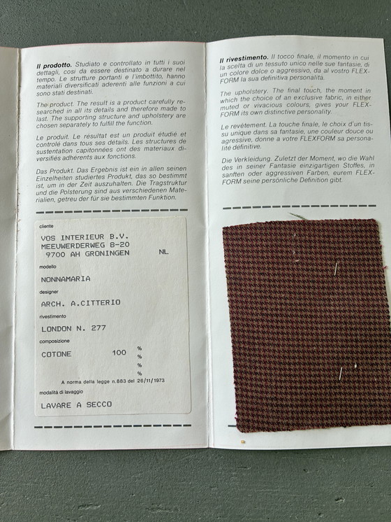 Image 1 of Chair with folding ottoman Italian design