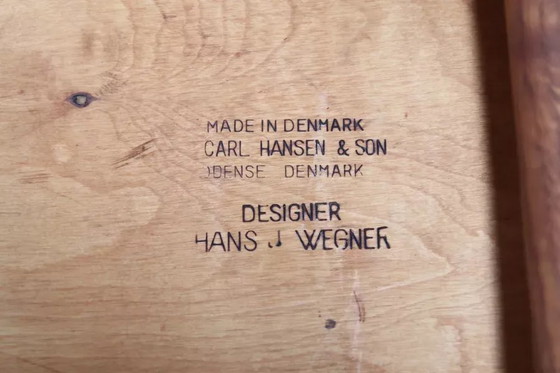 Satz von 4 Eichenholzstühlen, Modell Hans Wegner Sawbuck CH29, hergestellt von Carl Hansen and Son (photo 6 of 7)