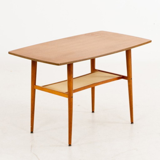 Scandinavian teak coffee table with double top, 1950s/60s