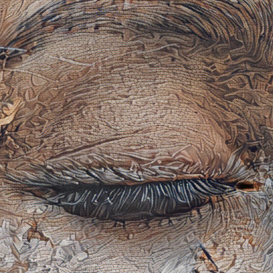 Image 1 of Quiet Grief - 2024 - Heritage Fresco Style - Hahnemuehle on Dibond - 100 x 75 cm