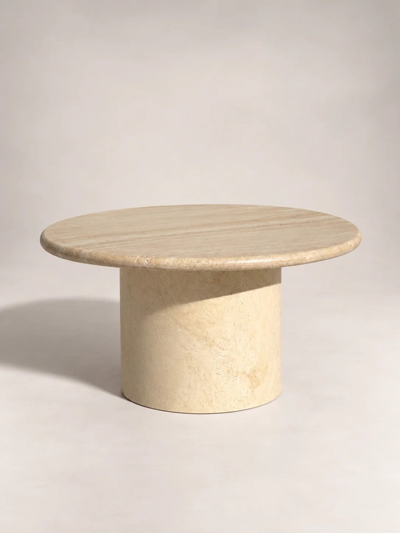 Vintage travertin salontafel/bijzettafel – Koffietafelboeken, Mid Century Modern (photo 5 of 8)