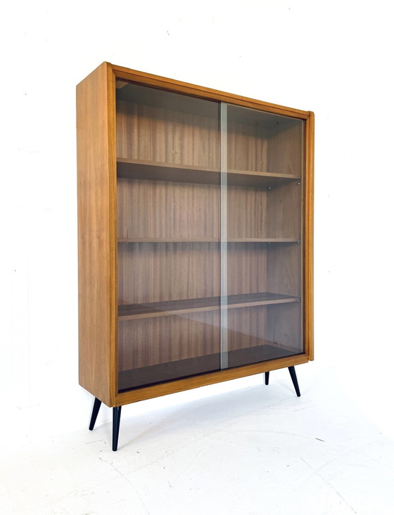 Image 1 of Vintage teak display case '60s