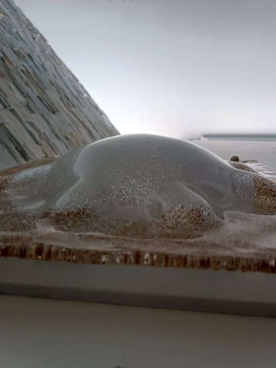 Image 1 of Importante lámpara de pared de losa de Murano de Mazzega, década de 1970