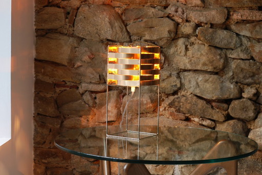 "Ganymede" bedside lamp in copper by Max Sauze, Ligne Sauze edition