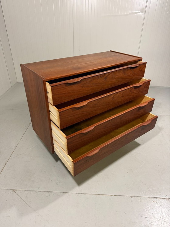Image 1 of Henning Jørgensen teak chest of drawers Fredericia Denmark