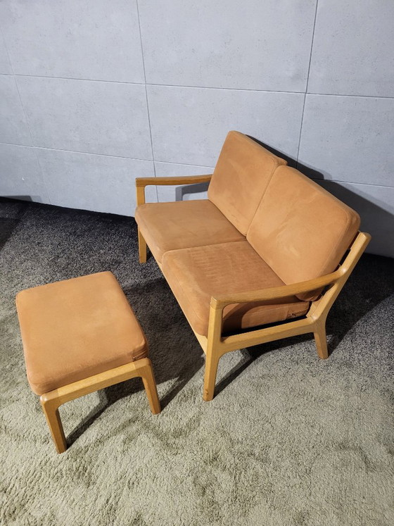 Diseño Danés Ole Wanscher 'Senator' Sofás (Couches) 3+2 plazas + otomana | Poul Jeppesen – Wood (photo 7 of 16)