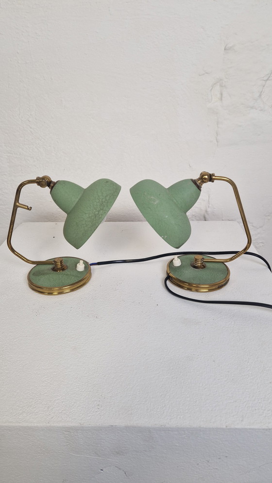 Image 1 of 2 lámparas de mesilla de noche de los años 50 realmente geniales
