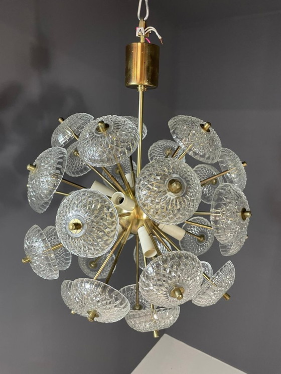 Image 1 of Lampadario Dandelion, Kamenický Šenov, anni '70, prezzo per pezzo