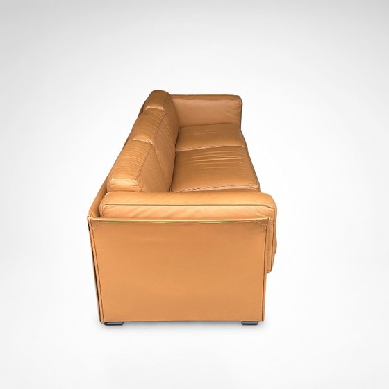 Duc Camel Leather 3-Seater Sofa by Mario Bellini for Cassina 1990s – 3-5 seaters (photo 5 of 10)