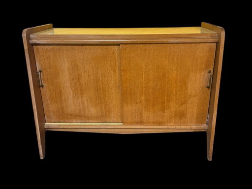 Eiken dressoir met kompasvormige poten, 1950