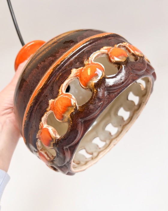 Image 1 of Set van 2 Keramieken Plafondlampen van PAN Leuchten, 1970's