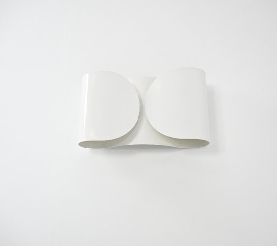 Image 1 of Applique Foglio Blanche par Tobia & Afra Scarpa pour Flos, 1960s